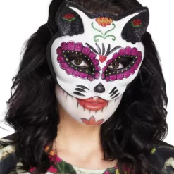 Antifaz De Catrina Gatuna Para Mujer