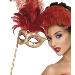 Antifaz Veneciano Dorado Para Mujer