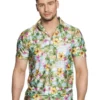 Camisa Hawaiana Colorida Para Hombre