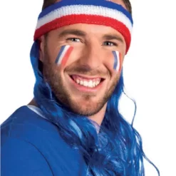 Cinta Deportista Con Pelo Tricolor Francia