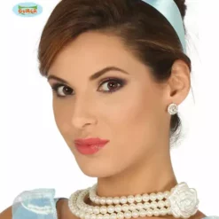 Collar De Perlas Con Flor De Princesa