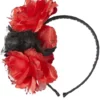 Diadema De Catrina Con Flores Para Mujer