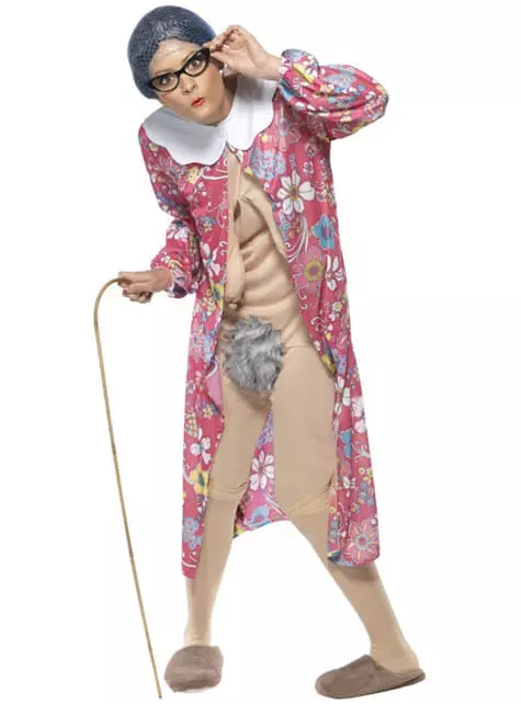 Disfraz De Abuela Exhibicionista 1 Disfraz De Abuela Exhibicionista