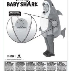 Disfraz De Baby Shark Para Niños -Tradiciones Ventas disfraz de baby shark para ninos 1 2