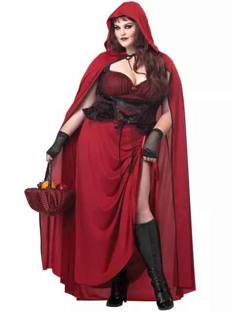 Disfraz De Caperucita Oscura Para Mujer Talla Grande 1 Disfraz De Caperucita Oscura Para Mujer Talla Grande
