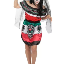 Disfraz De Dia De Los Muertos Mexico Para Mujer 10 Disfraz De Dia De Los Muertos Mexico Para Mujer -Tradiciones Ventas disfraz de catrina mexicana para mujer 3