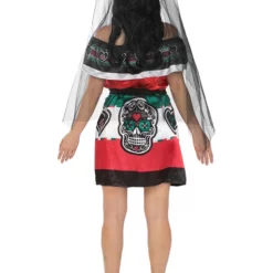 Disfraz De Dia De Los Muertos Mexico Para Mujer Talla Grande -Tradiciones Ventas disfraz de catrina mexicana para mujer talla grande 4