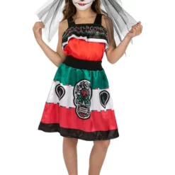 Disfraz De Catrina Para Niña -Tradiciones Ventas disfraz de catrina para nina 2