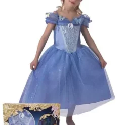 Disfraz De Cenicienta Movie Para Niña Con Zapatos