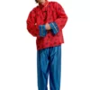 Disfraz De Chino Mandarín Rojo Y Azul Para Hombre