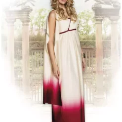 Disfraz De Diosa Griega Blanco Y Rosa Para Mujer -Tradiciones Ventas disfraz de diosa griega blanco y rosa para mujer 2