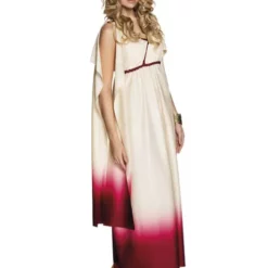 Disfraz De Diosa Griega Blanco Y Rosa Para Mujer