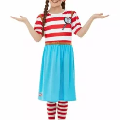 Disfraz De ¿Dónde Está Wally? Wenda Deluxe Para Niña