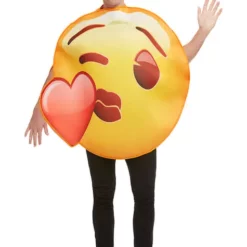 Disfraz De Emoji Beso De Corazón -Tradiciones Ventas disfraz de emoji beso de corazon 4
