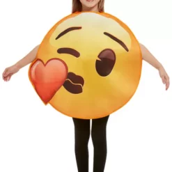 Disfraz De Emoji Beso De Corazón Infantil