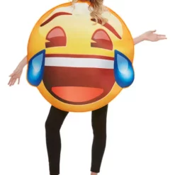 Disfraz De Emoji Sonriente Con Lágrimas