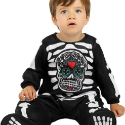 Disfraz De Esqueleto Día De Los Muertos Para Bebé