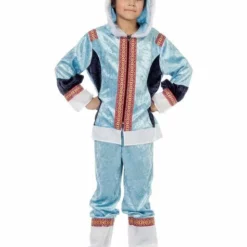 Disfraz De Esquimal Azul Para Niño