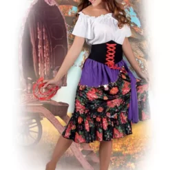 Disfraz De Gitana Floreada Para Mujer -Tradiciones Ventas disfraz de gitana floreada para mujer 2