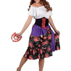 Disfraz De Gitana Floreada Para Mujer