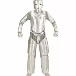 Disfraz De Invasor Del Espacio Metálico Para Niño