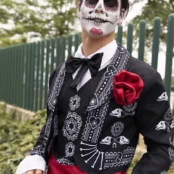 Disfraz De Día De Los Muertos Para Hombre Talla Grande -Tradiciones Ventas disfraz de mariachi para hombre talla grande 2