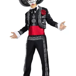 Disfraz De Día De Los Muertos Para Hombre Talla Grande -Tradiciones Ventas disfraz de mariachi para hombre talla grande 5