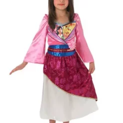 Disfraz De Mulán Brillante Para Niña