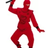 Disfraz De Ninja Dragón Rojo Para Niño