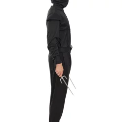 Disfraz De Ninja Negro Para Adulto Talla Grande -Tradiciones Ventas disfraz de ninja negro para adulto talla grande 2
