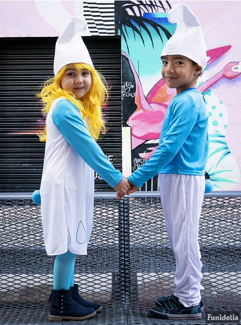 Disfraz De Pitufina Para Niña 4 Disfraz De Pitufina Para Niña - Imagen 4