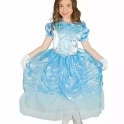 Disfraz De Princesa Azul De Cristal Para Niña