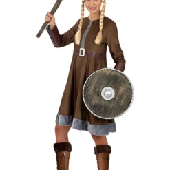 Disfraz De Vikingo Para Mujer Talla Grande