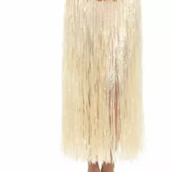 Falda Hawaiana Hula Con Flores Para Adulto