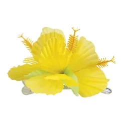 Flor Hawaiana Amarilla Para El Pelo