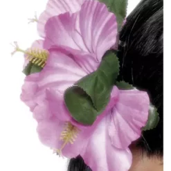 Gancho De Pelo Con Flor Hawaiana Rosa