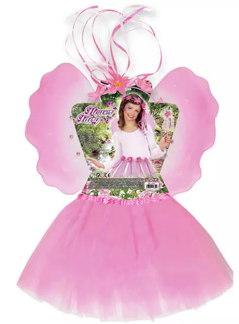 Kit Disfraz De Hada De Las Flores Para Niña 2 Kit Disfraz De Hada De Las Flores Para Niña - Imagen 2