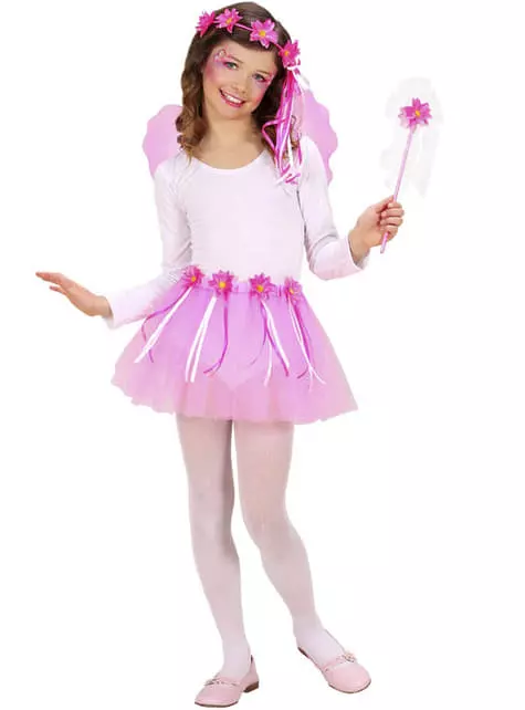 Kit Disfraz De Hada De Las Flores Para Niña 3 Kit Disfraz De Hada De Las Flores Para Niña - Imagen 3