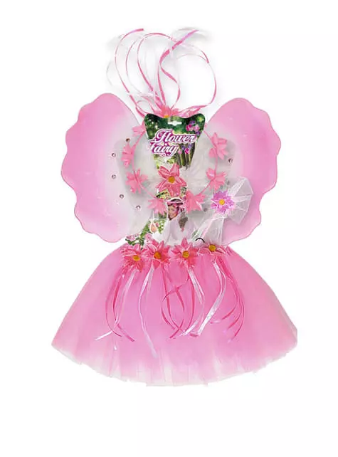 Kit Disfraz De Hada De Las Flores Para Niña 1 Kit Disfraz De Hada De Las Flores Para Niña
