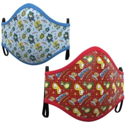 Mascarilla De Super Zings Infantil Azul Y Roja (2 Unidades)