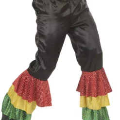 Pantalón Negro De Rumbero Con Lentejuelas Para Hombre