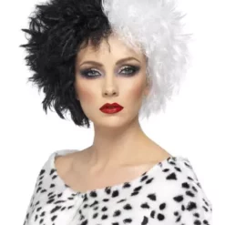 Peluca Cruela Blanca Y Negra