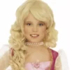 Peluca Rubia Glamour Para Niña