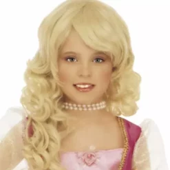 Peluca Rubia Glamour Para Niña