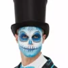 Set De Maquillaje Catrina Mejicana Azul Para Adulto