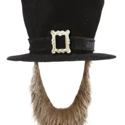 Sombrero Negro Con Barba Para Hombre