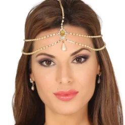 Tocado De Bisutería Bollywood Para Mujer