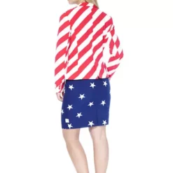 Traje De La Bandera De USA Para Mujer - Opposuits -Tradiciones Ventas traje american woman opposuit para mujer 2