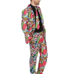 Traje Con Diseño De Pop Art -Tradiciones Ventas traje de arte pop para hombre 2