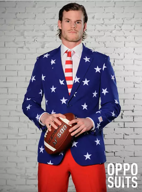 Traje De La Bandera De USA "Stars And Stripes" - Opposuits 2 Traje De La Bandera De USA "Stars And Stripes" - Opposuits - Imagen 2
